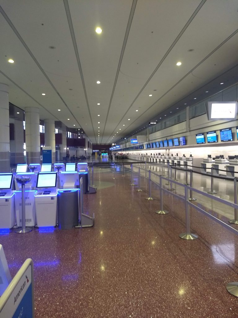Empty Las Vegas airport during Covid-19 pandemic